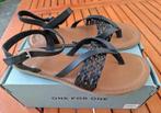 Toms Lederen Sandalen maat 38,5, Verzenden, Zwart, Sandalen of Muiltjes, Zo goed als nieuw