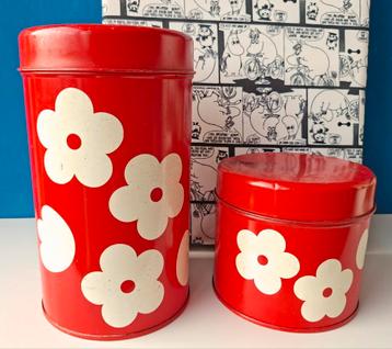 Vintage bloemen blikken/Aarikka Finland beschikbaar voor biedingen