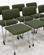 Vintage Gispen 1231 stoelen, info en prijs in beschrijving., Ophalen, Metaal, Overige kleuren, Retro vintage jaren 60 Gispen mid-century modern