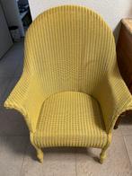 Lusty’s Lloyd Loom rieten stoel fauteuil geel, Ophalen, Overige kleuren, Riet of Rotan, Zo goed als nieuw
