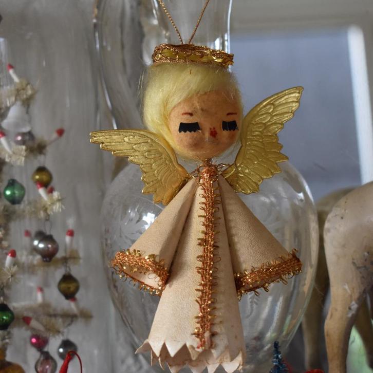 vintage kerst engeltje hanger Japan jaren 60, Diversen, Kerst, Gebruikt, Ophalen of Verzenden