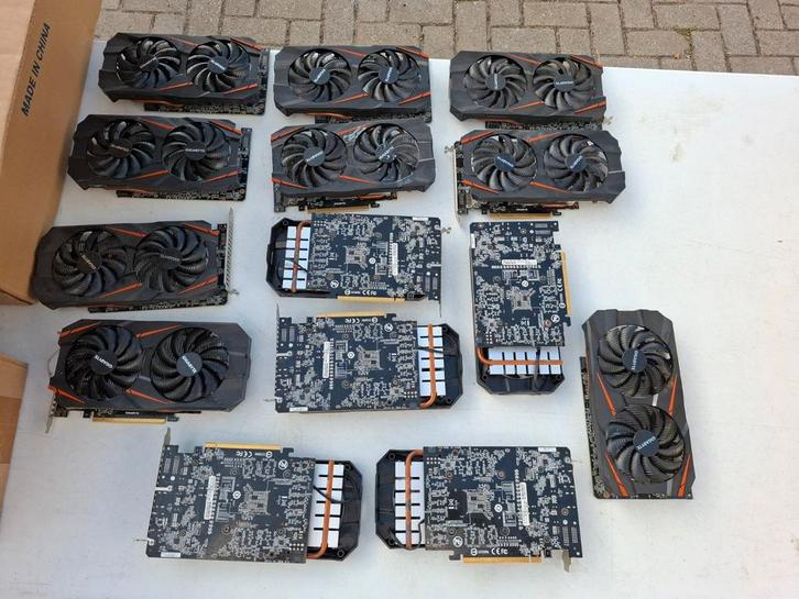 Partij Grafische Kaarten, Computers en Software, Videokaarten, Gebruikt, GDDR5, Ophalen of Verzenden