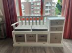 Loberon Elton Bankje met Opbergruimte, Ophalen, Minder dan 75 cm, Tweepersoons, Zo goed als nieuw