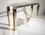 Hollywood Regency Messing Sidetable jaren 80, Antiek en Kunst, Ophalen