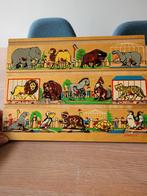 Vintage Simplex insteekpuzzel dierentuin: 14 stuks: 28 x 20, Ophalen of Verzenden