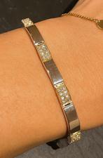 LeChic 18k goud armband met 80 diamanten + certificaat, Verzenden, Nieuw, Goud, Goud