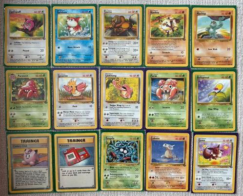 Verzameling oude Pokemon kaarten 1995/1999, Hobby en Vrije tijd, Verzamelkaartspellen | Pokémon, Zo goed als nieuw, Meerdere kaarten