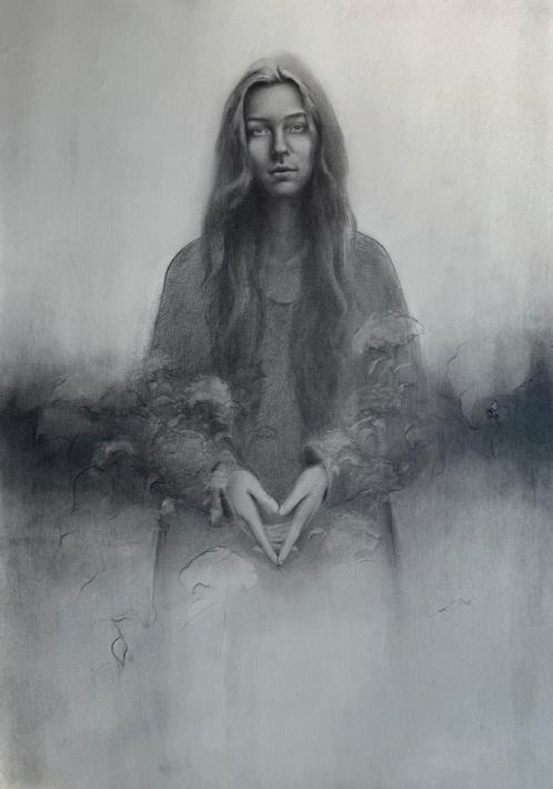 Originele tekening 29,5x42 cm, Antiek en Kunst, Kunst | Etsen en Gravures, Ophalen