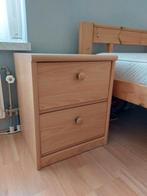 Mooi nachtkastje essenkleurig, Huis en Inrichting, Ophalen, Minder dan 45 cm, Zo goed als nieuw, Minder dan 55 cm
