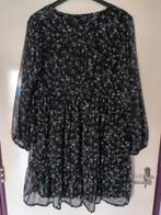 Zwarte tuniek met bloemen - Maat 40, Ophalen of Verzenden, Nieuw, Maat 38/40 (M), Zwart