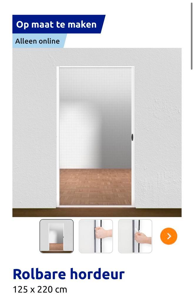 Nieuwe Hordeur - Pakket in Doos, Doe-het-zelf en Verbouw, Deuren en Horren, Nieuw, Hordeur, 215 cm of meer, 120 cm of meer, Metaal