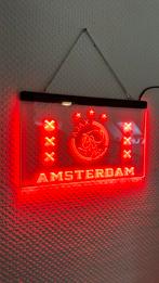 Ajax amsterdam voetbal bord lichtgevend NIEUW, Nieuw, Ophalen of Verzenden, Ajax, Poster, Plaatje of Sticker