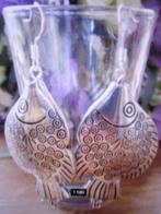 Zilverkleur acryl oorbellen vissen., Overige materialen, Hangers, Nieuw, Ophalen of Verzenden