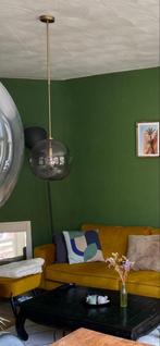 Rookglas hanglamp, Huis en Inrichting, Lampen | Hanglampen, Ophalen, Zo goed als nieuw, Glas, Minder dan 50 cm