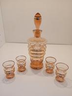 Vintage likeurset met karaf en glaasjes, Ophalen of Verzenden