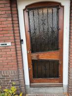 Voordeur hardhout, Doe-het-zelf en Verbouw, Deuren en Horren, Ophalen, Gebruikt, 80 tot 100 cm, Buitendeur