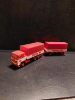 237 herpa scania 111 henninger bier 1:87 truck trein  combi, Nieuw, Ophalen of Verzenden, Bus of Vrachtwagen, Herpa