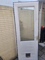 hardhouten achter buitendeur met sparing voor kattenluik, Ophalen, Gebruikt, Minder dan 80 cm, Minder dan 200 cm