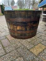 Plantenbak (wiskey vaten), Tuin en Terras, Ophalen, Rond, Zo goed als nieuw, Balkon
