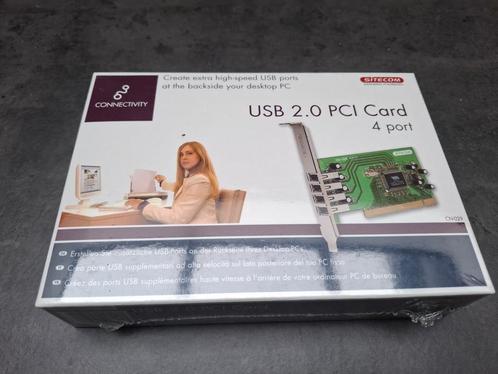 Sitecom USB 2.0 PCI card – 4 port, Computers en Software, Netwerkkaarten, Zo goed als nieuw, Ophalen of Verzenden