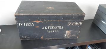 legerkist  uit 1918 beschikbaar voor biedingen