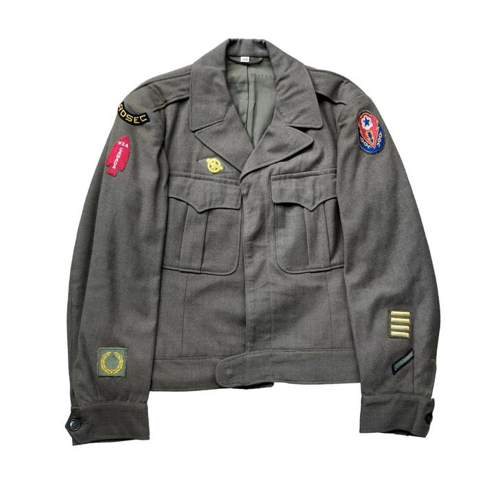 WWII US Ike Jacket First Special Service Forces ADSEC, Verzamelen, Militaria | Tweede Wereldoorlog, Embleem of Badge, Amerika
