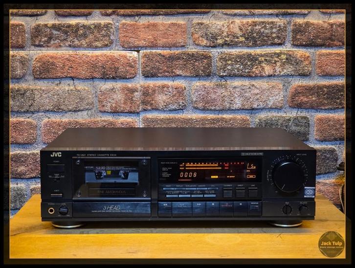 JVC TD-V621 deck, Audio, Tv en Foto, Cassettedecks, Enkel, JVC, Ophalen of Verzenden