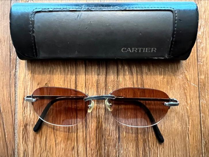 Vintage Cartier Titanium Zonnebril jaren 1990/2000, Sieraden, Tassen en Uiterlijk, Zonnebrillen en Brillen | Heren, Gebruikt, Bril