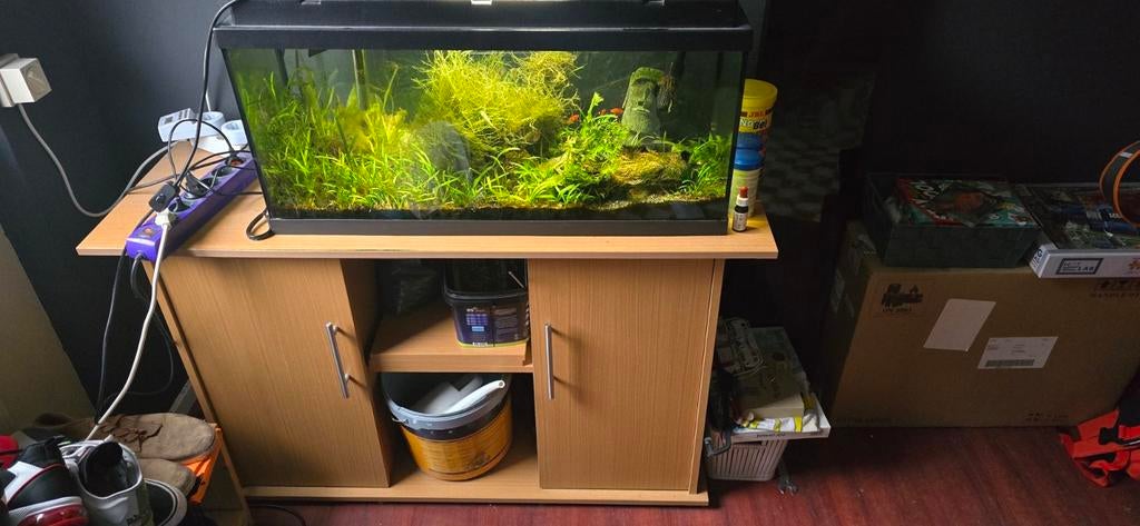 Aquarium 80x35x30 BxHxD aquariummeubel met CO2 en filter, Dieren en Toebehoren, Ophalen