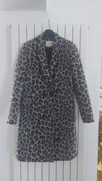 Bruin beige zwarte panter jas mantel zgan, Beige, Ophalen of Verzenden, Zo goed als nieuw, Maat 36 (S)