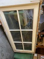staand raam met roede en elektrische zonwering hardhout, Overige typen, Dubbelglas, 80 tot 120 cm, Zo goed als nieuw