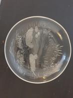 Glazen schaal met eenden decoratie, Antiek en Kunst, Ophalen of Verzenden