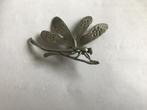 Libelle zilveren broche, Sieraden, Tassen en Uiterlijk, Broches, Ophalen of Verzenden, Zo goed als nieuw, Zilver, Zilver