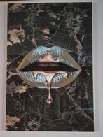 Glazen Schilderij - Lippen (120x80 cm), Huis en Inrichting, Ophalen, Zo goed als nieuw, Schilderij, 75 tot 100 cm