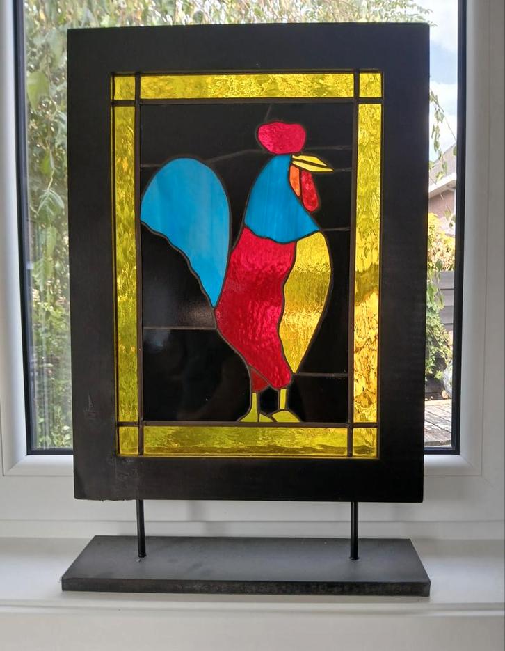 Glas in Lood & Tiffany Haan Kunstwerk, Antiek en Kunst, Antiek | Glas en Kristal, Ophalen of Verzenden