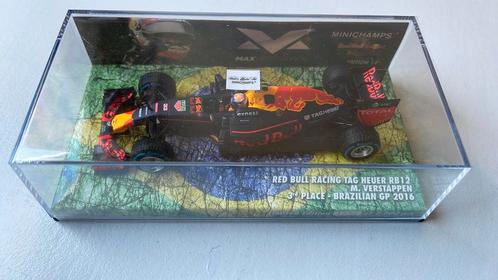 Red Bull Racing RB12 Max Verstappen GP Brazilië 1:43 Ed. 14, Hobby en Vrije tijd, Modelauto's | 1:43, Zo goed als nieuw, Auto