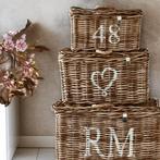 3 pcs RIVIÈRA MAISON RUSTIC RATTAN  BASKETS, Ophalen of Verzenden