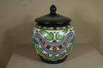 Gouda plateel deksel pot, Antiek en Kunst, Ophalen of Verzenden
