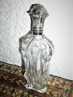 Antiek parfum flesje met zilveren dop, Ophalen of Verzenden