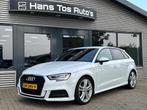 Audi A3 Sportback 35 TFSI 150pk AUT Sport S Line Edition, Auto's, 4 cilinders, 150 pk, Leder en Stof, Wit