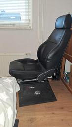 Stoere zwart leren Alfa Romeo gamestoel, Ophalen, Gebruikt, Zwart
