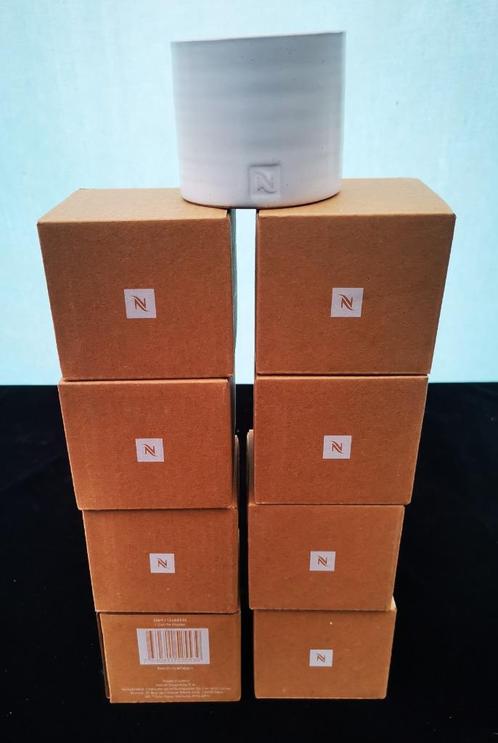 8 NIEUW Nespresso Espresso Kop Tkoffie thee Theelichthouder, Verzamelen, Porselein, Kristal en Bestek, Nieuw, Kop en/of schotel