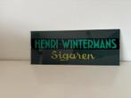 Glazen Reclamebord Henri Wintermans Sigaren (reclame tabak), Ophalen of Verzenden, Gebruikt, Overige typen
