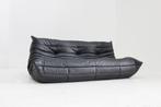 Vintage Togo Ligne Roset 3 zits sofa zwart leer 2015, Ophalen, Gebruikt, 100 tot 125 cm, Design