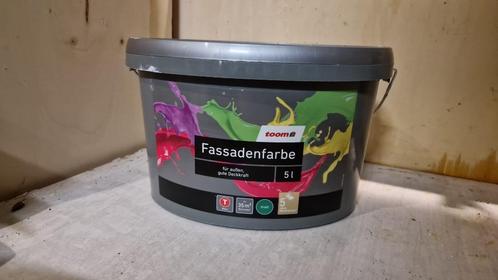 Buitenmuur- gevelverf (Fassadenfarbe) basis wit -, Doe-het-zelf en Verbouw, Verf, Beits en Lak, Nieuw, Verf, 10 tot 15 liter, Wit