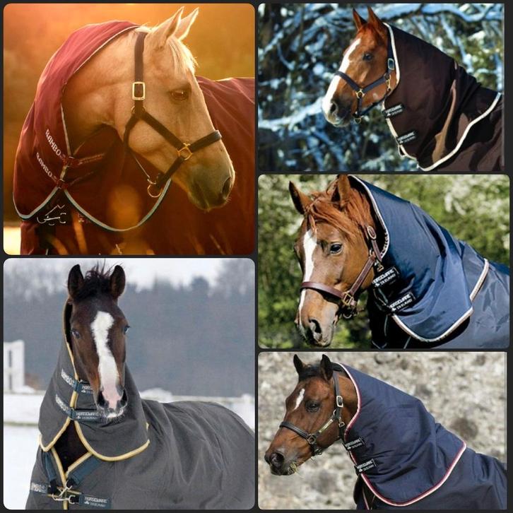 Horseware Rambo Turnout - Hood / Hals , S - M - L - XL, Dieren en Toebehoren, Paarden en Pony's | Dekens en Dekjes, Nieuw, Deken
