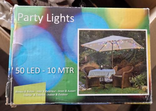 Feestverlichting 50 LED - 10 Meter - Buiten, Huis en Inrichting, Lampen | Hanglampen, Nieuw, Minder dan 50 cm, Kunststof, Ophalen of Verzenden