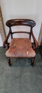 Antiek bar-back Stoeltje, Ophalen of Verzenden