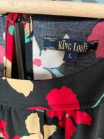 King Louie shirt L, Ophalen of Verzenden, Zo goed als nieuw, Zwart, Korte mouw