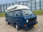 Volkswagen T3 Kampeerauto 1986 Blauw, Caravans en Kamperen, Campers, Volkswagen, Bus-model, Diesel, Particulier